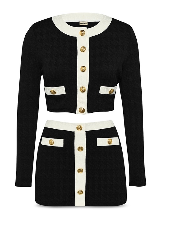 L'AGENCE Dresses & Skirts - L'AGENCE Adaline Color Blocked Swim Cover-Up Cardigan in Black, Small (NWT)